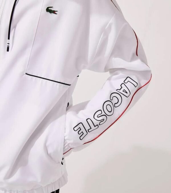 Lacoste Men's SPORT Crocodile Print Tracksuit, White/Black/Red/Black, 2XL - Image 7