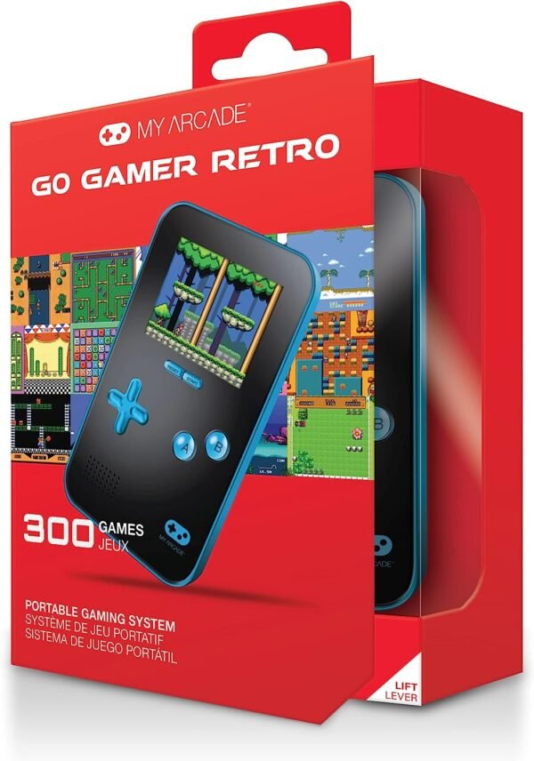 My Arcade Go Gamer Portable - Handheld Gaming System - 300 Retro Style Games - Battery Powered - Full Color Display - Volume Buttons - Headphone Jack - Electronic Games - Image 2